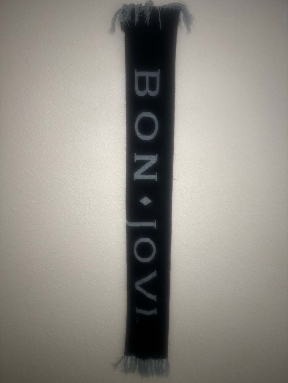 Vintage Bon Jovi Lost Highway Tour Knit Scarf